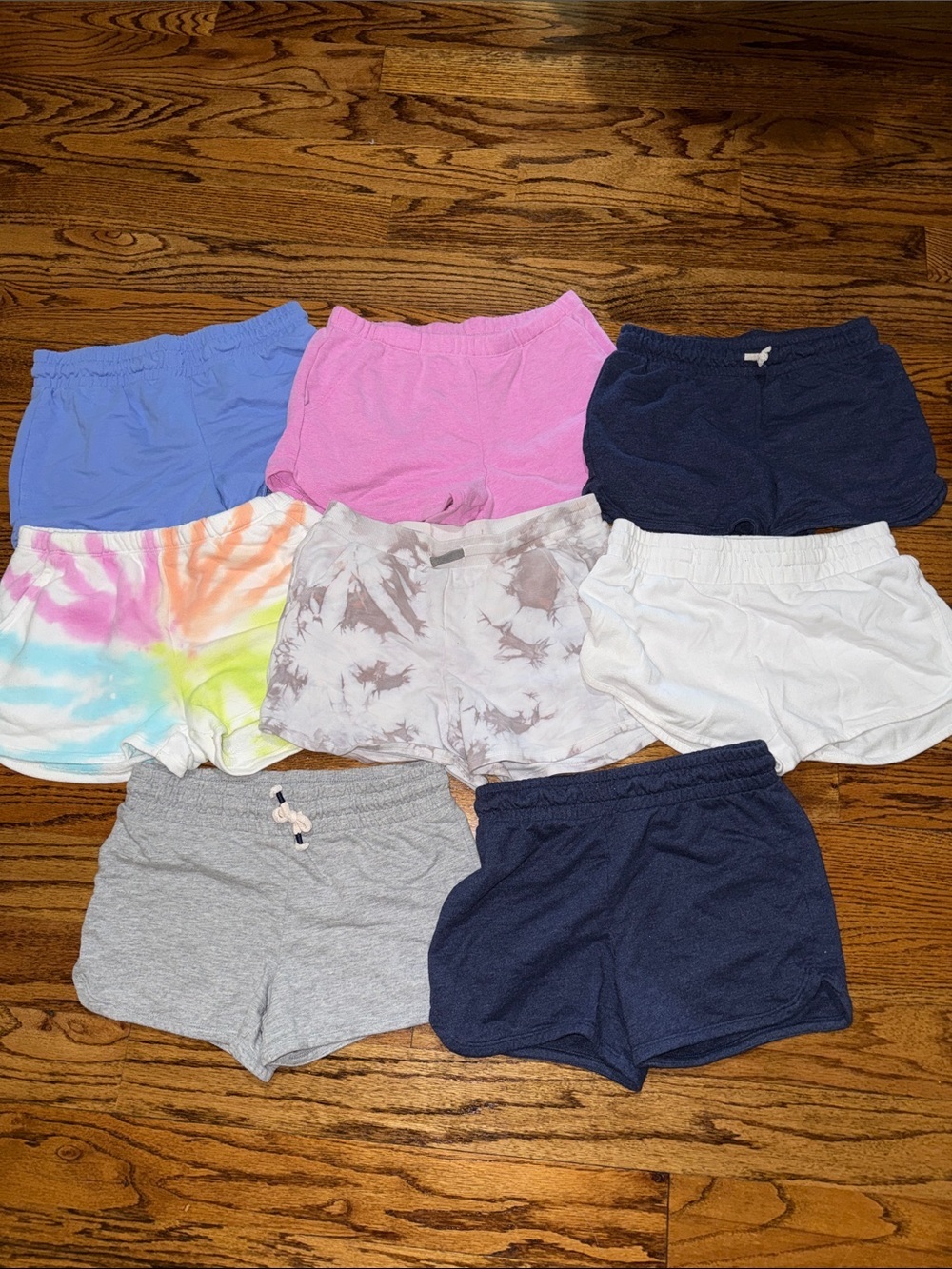 Girls cotton shorts bundle size large (10-12) various brands 8 pairs EUC